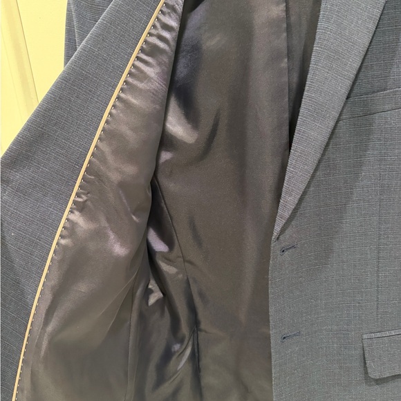 Andrew Marc Kids' Dark Blue Check Suit Boys Size 16 NWOT - Picture 6 of 9